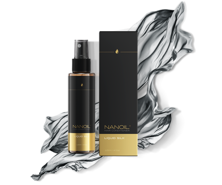 haar conditioner met vloeibare zijde Nanoil